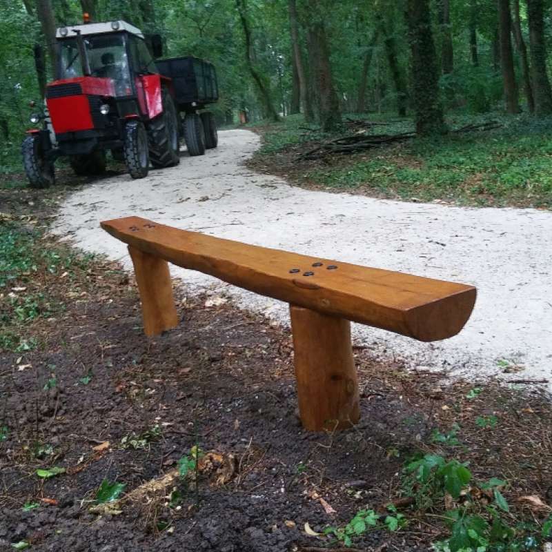Osadenie mobiliáru - lavičiek  v iných častiach parku 17.