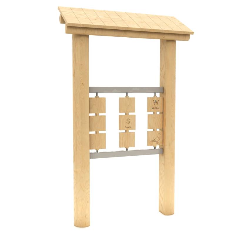 Edukačný panel na zapamätanie vtákov B