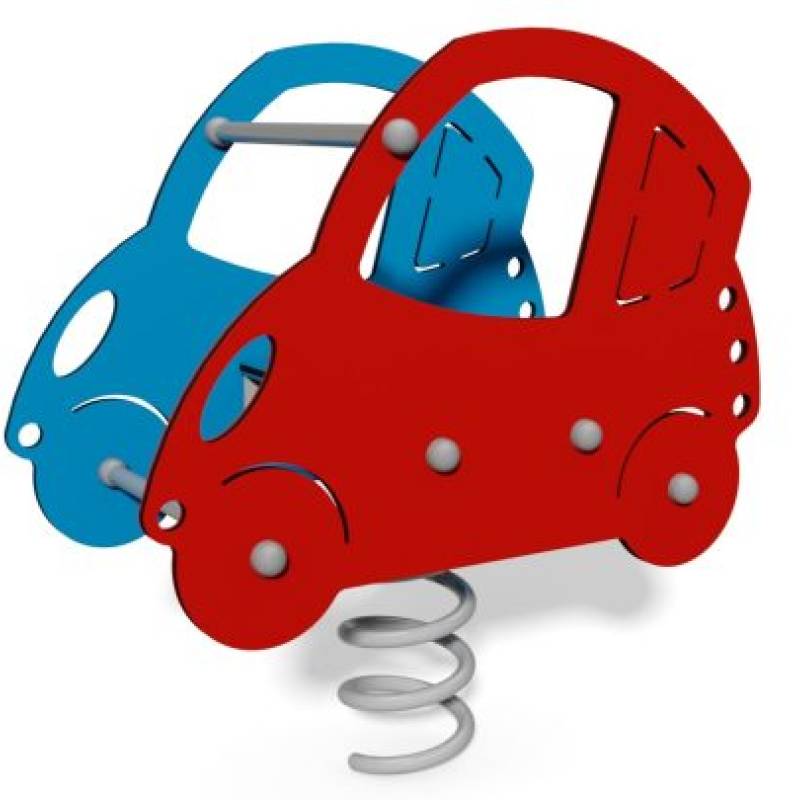 Pružinová hojdačka Auto