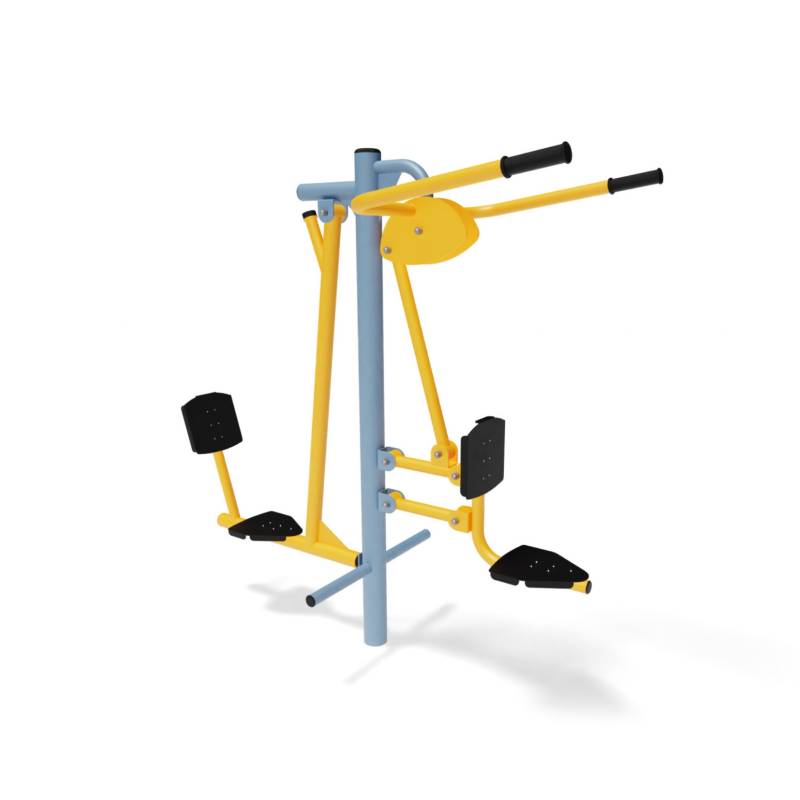 Posilňovač nôh (Leg press) + posilňovač chrbta (pull down)